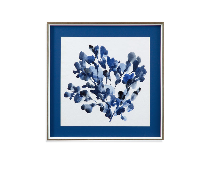 Cobalt Blossom II Framed Print