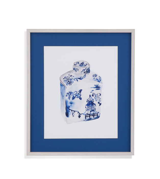 Indigo Vase I Framed Print