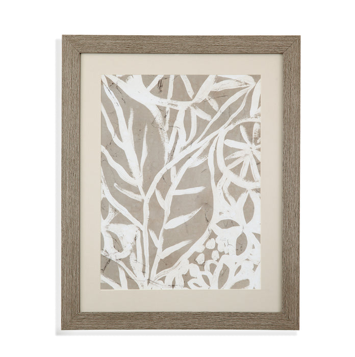 Mudcloth Foliage I Framed Print