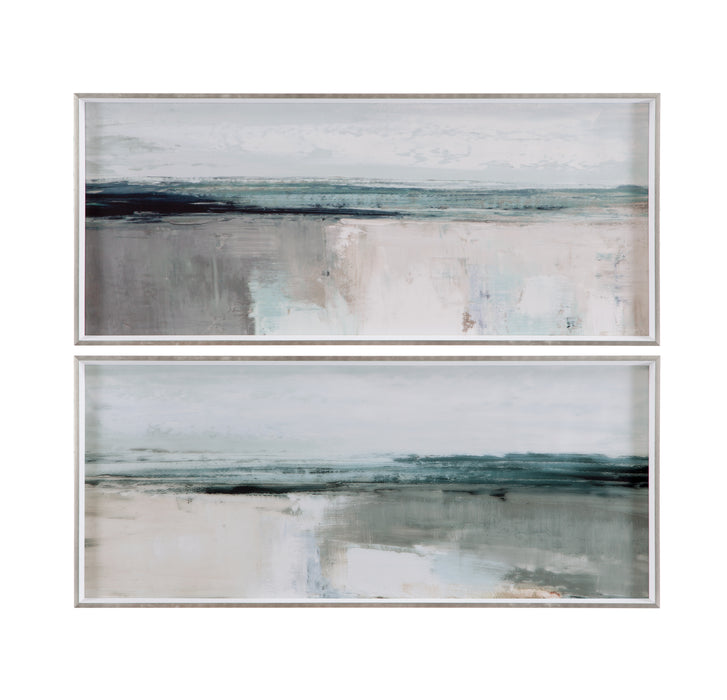 Moody Coast Framed Print Set of 2