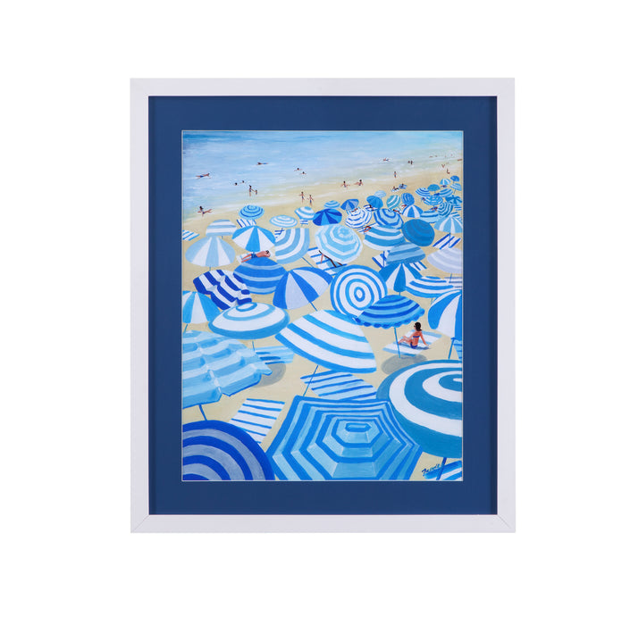 Beach Umbrellas Framed Print