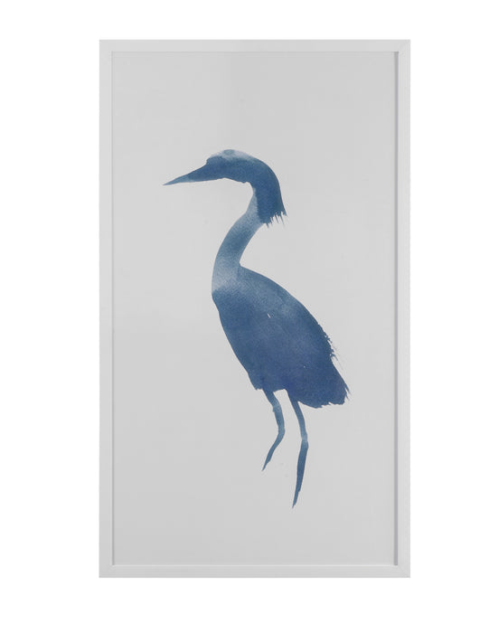 Heron in Blue II Framed Print