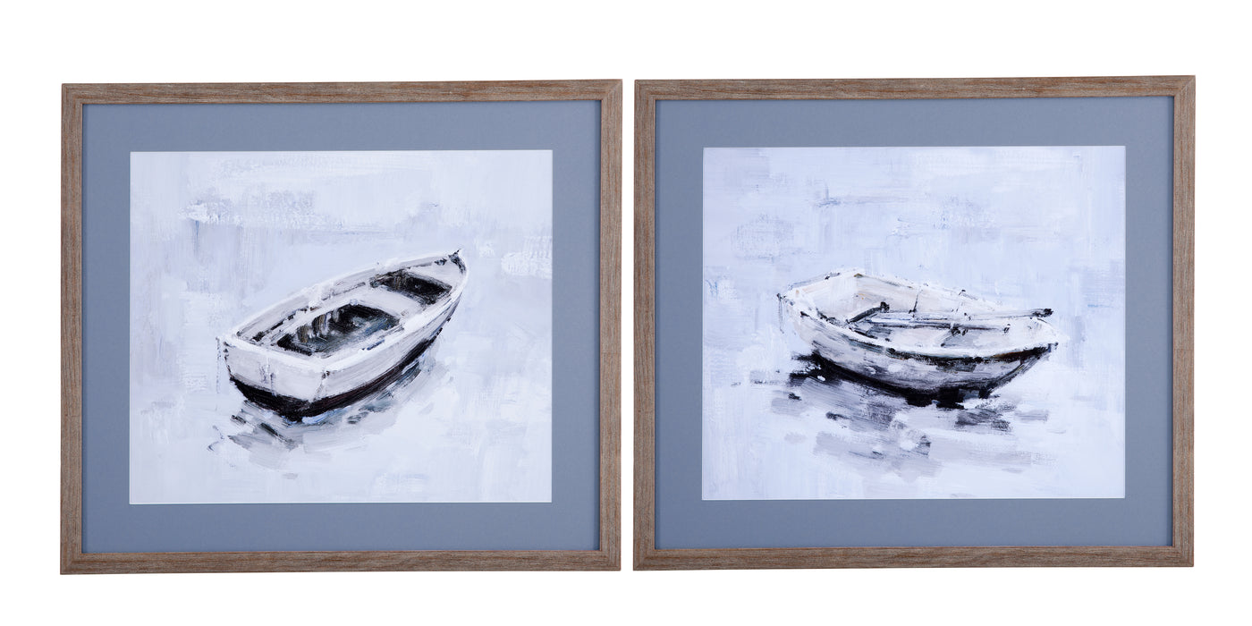 Drifting & Morning Row Framed Print Set of 2