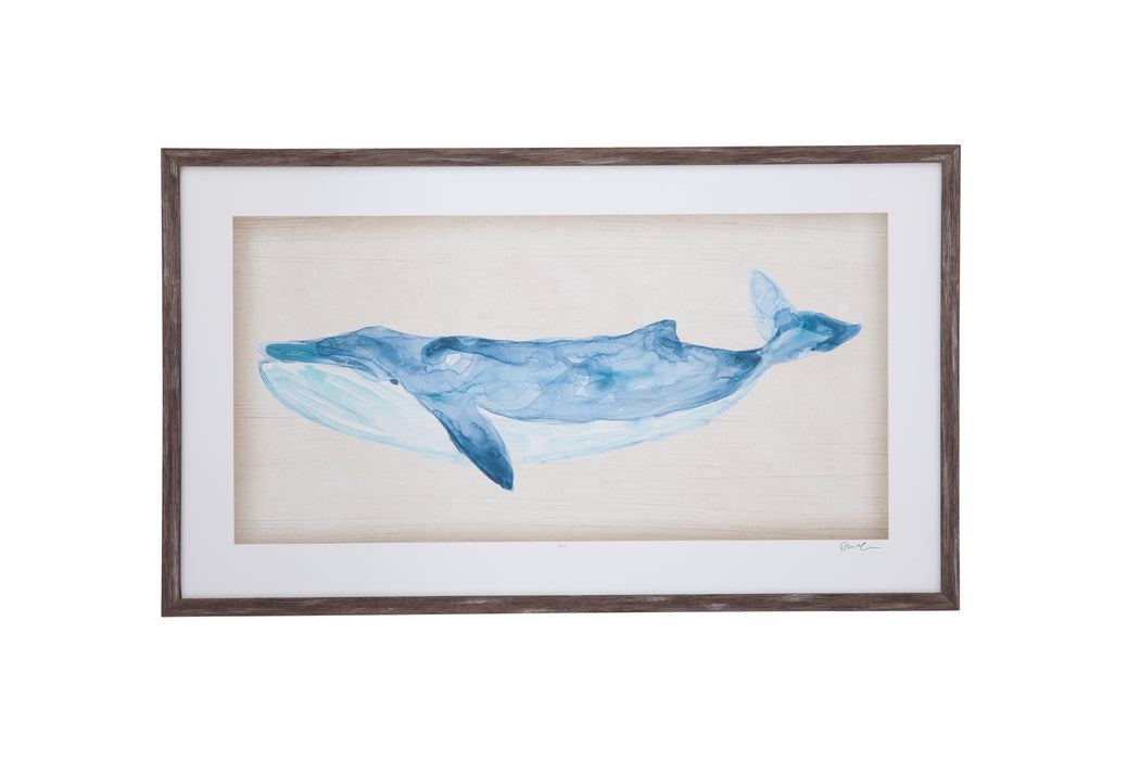 Rustic Whale II Framed Print