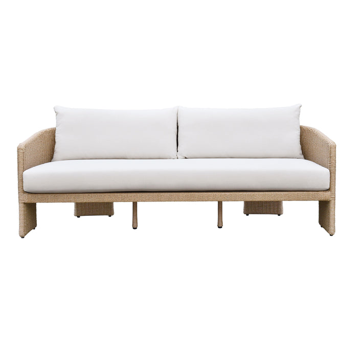 Alexa Cream Performance Fabric Outdoor Sofa