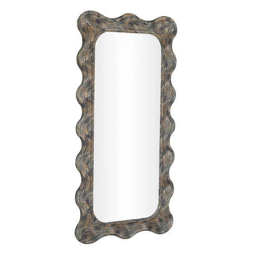 Charlene - 39" x 75" Squiggle Wall Mirror - Watercolor Print - DecorGalore4U