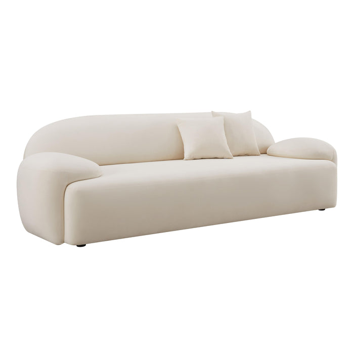 Allegra Cream Velvet Sofa