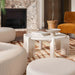 Gloria Cream Oak Coffee Table - DecorGalore4U