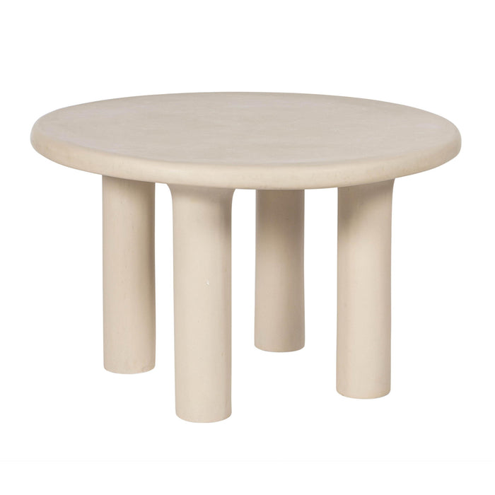 Barbara - 47" Indoor / Outdoor Round Dining Table - Cream
