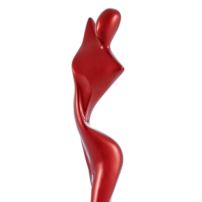 Allegra  29-Inch Sculpture - Metallic Red