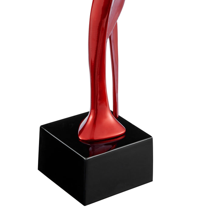 Allegra  29-Inch Sculpture - Metallic Red