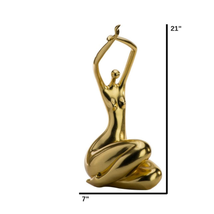 Elizabeth Sculpture // Large Gold Leaf