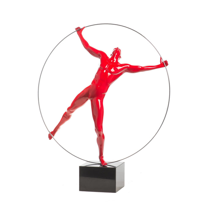 Ring Man Sculpture // Red