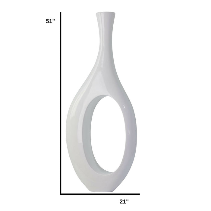 Trombone Vase // Large White