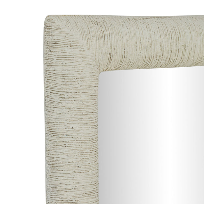 Orpheus - 34" x 47" Ribbed Rectangular Wall Mirror - Faux Stone - DecorGalore4U