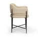Sezanne - Vegan Leather Dining Chair - Taupe - DecorGalore4U