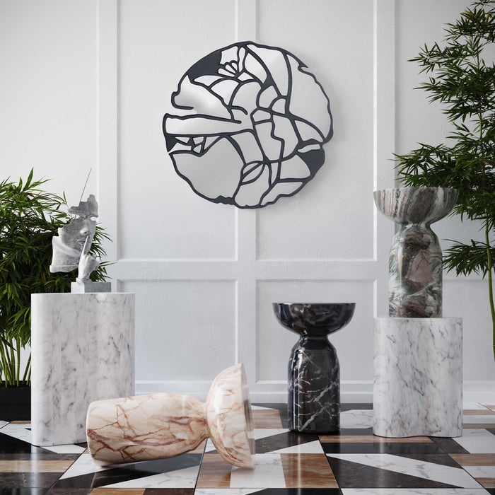 Slab - Marble Side Table - DecorGalore4U