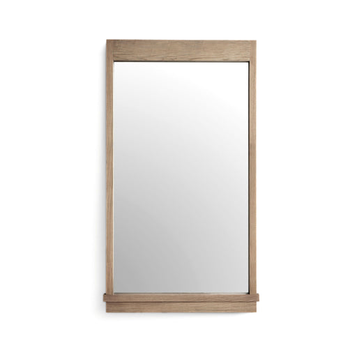 Aimee - Solid Brushed Wooden Ash Mirror - Natural - DecorGalore4U
