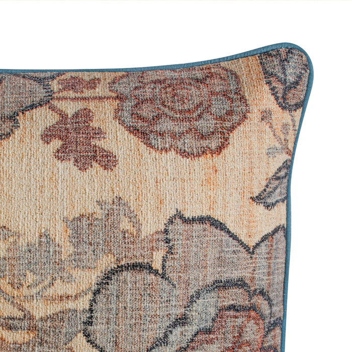 Taman - 24" Cotton Accent Pillow - Spring Florals - DecorGalore4U
