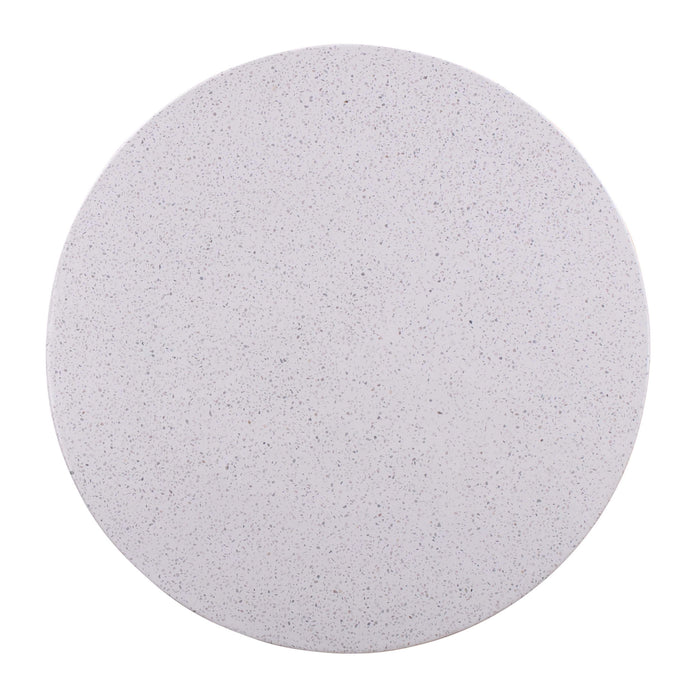 Terrazzo - Light Speckled Table - DecorGalore4U