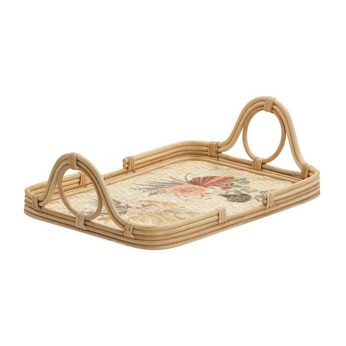 Corey - Floral Bamboo Tray - Multi