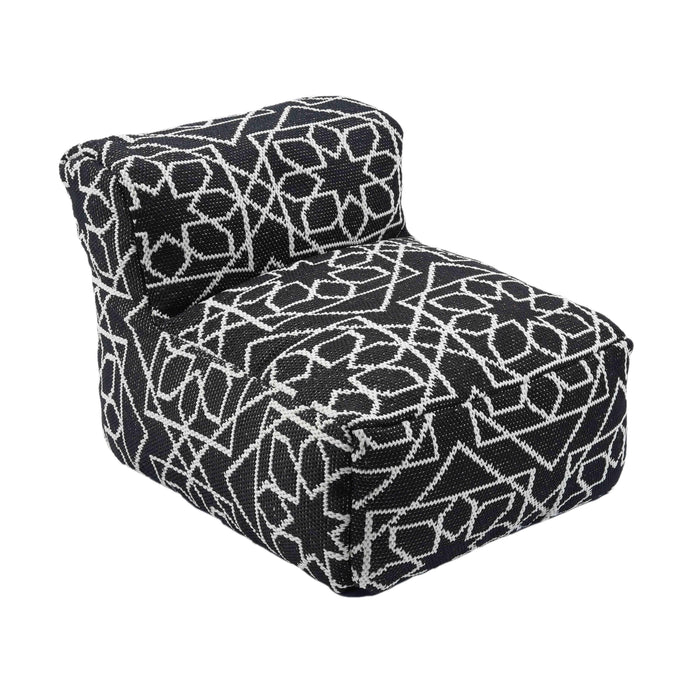 Chiara - Outdoor Accent Pouf - Black