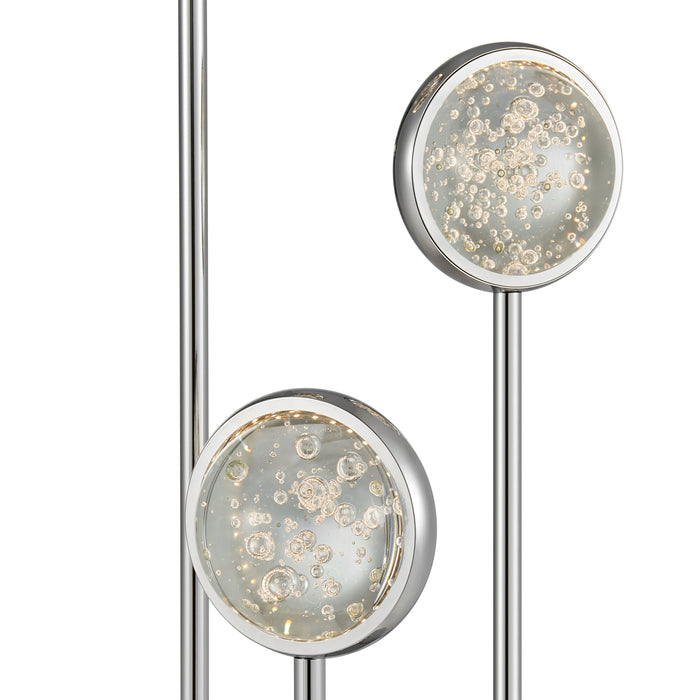 Bubbling Glow Table Lamp // Chrome