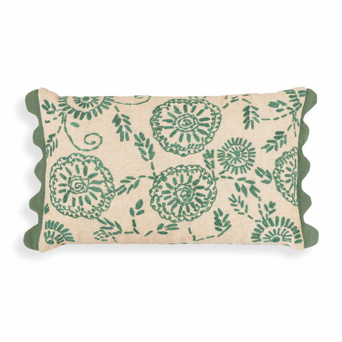 Portia - 20" x 12" Accent Cushion Cover - Aqua