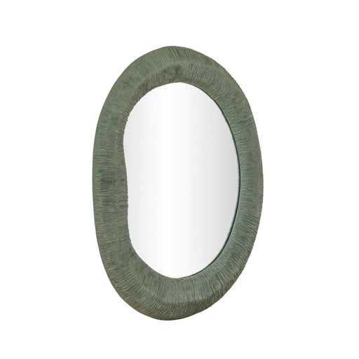 Orpheus - 22" x 28" Ribbed Fiberglass Thick Wall Mirror - Forest Green - DecorGalore4U
