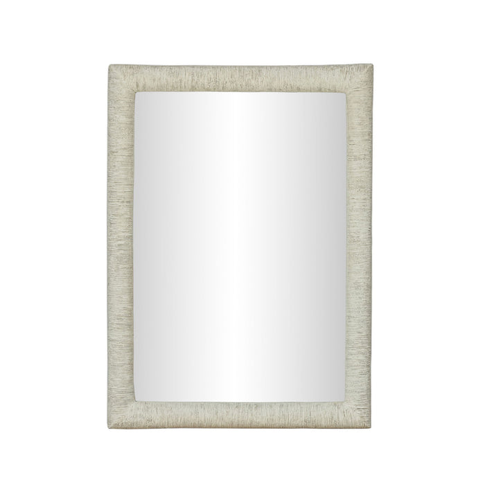 Orpheus - 34" x 47" Ribbed Rectangular Wall Mirror - Faux Stone - DecorGalore4U