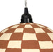 Taurus - Cotton Mache Pendant Lamp - White / Terracotta - DecorGalore4U