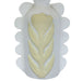 Edith - Scalloped Papier Mache Flower Pleated Table Lamp - Cream - DecorGalore4U