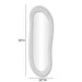 Orpheus - 20" x 59" Ribbed Floor Mirror - Faux Stone - DecorGalore4U