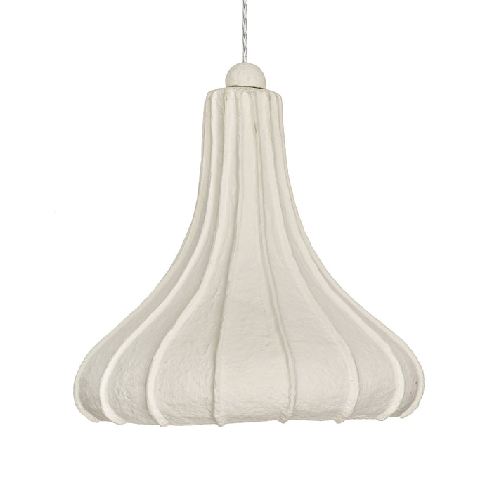 Looma - Cotton Mache Pendant Lamp - Off White - DecorGalore4U