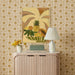 Edith - Scalloped Papier Mache Flower Pleated Table Lamp - Cream - DecorGalore4U