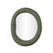 Orpheus - 22" x 28" Ribbed Fiberglass Thick Wall Mirror - Forest Green - DecorGalore4U