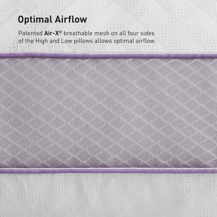 Bedgear High-Low Performance Pillow - Soft Support Pillow For Neutral Sleepers - Low Size