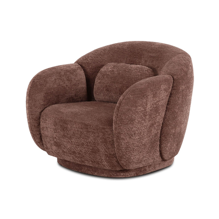 Misty - Knubby Fabric Accent Chair
