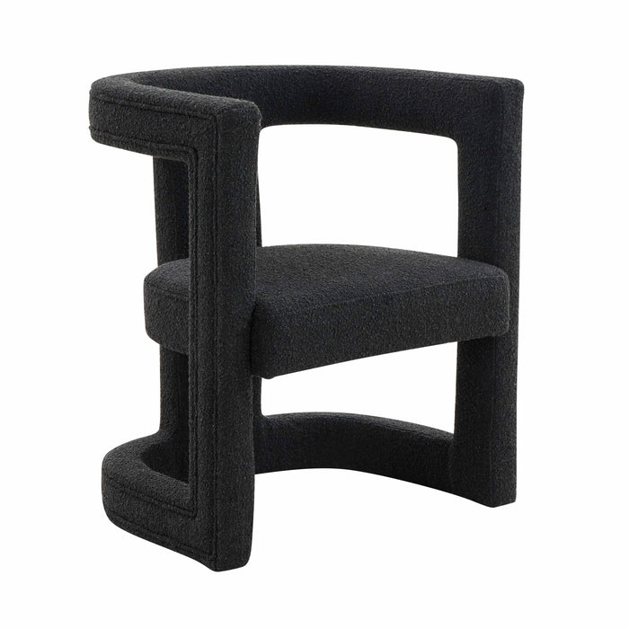 Ada Black Boucle Chair