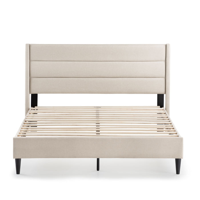 Madsen - Twin Platform Bed - Pearl