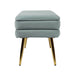 Ziva - Velvet Storage Bench - DecorGalore4U