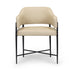 Sezanne - Vegan Leather Dining Chair - Taupe - DecorGalore4U
