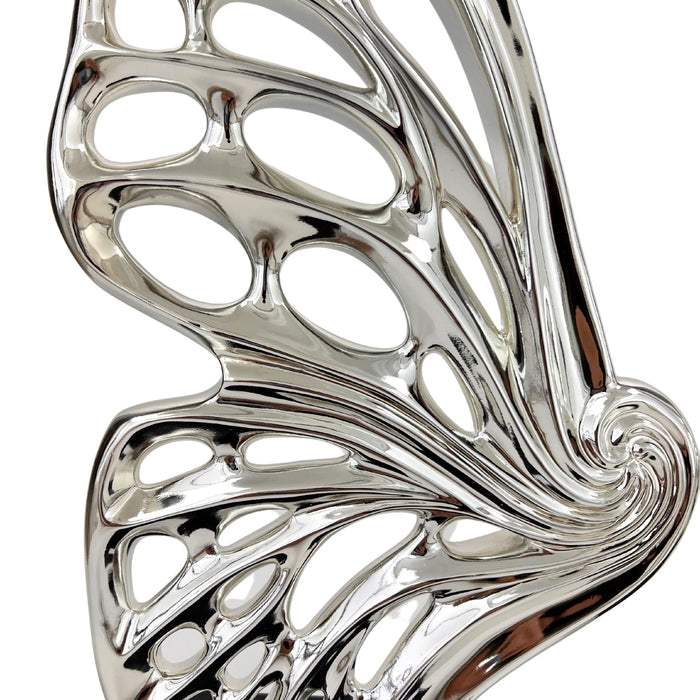 Butterfly Wings Chrome Sculpture