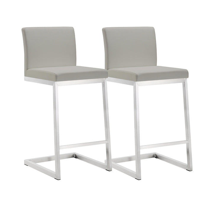 Parma - Stainless Steel Counter Stool (Set of 2)