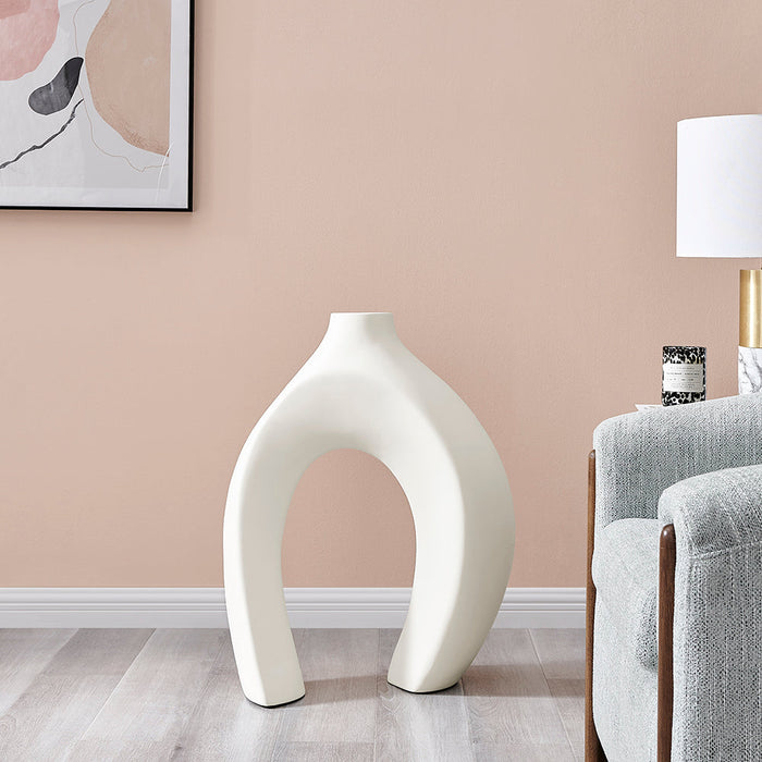 Simi Vase Small // White