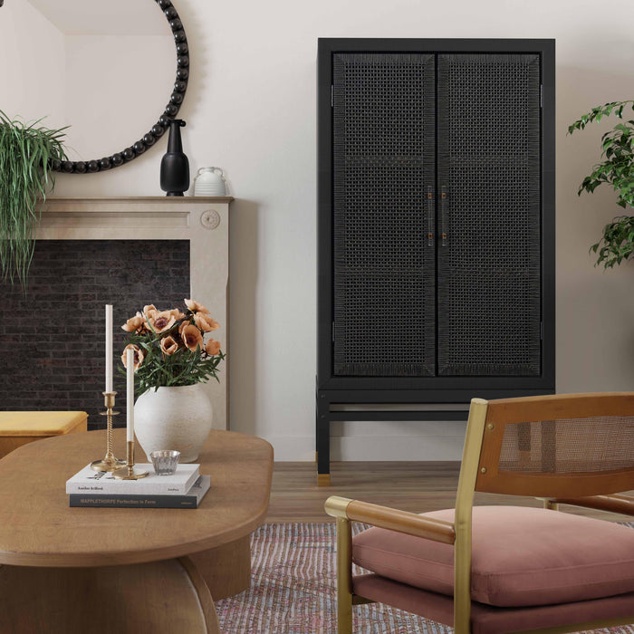 Amara - Woven Rattan Cabinet