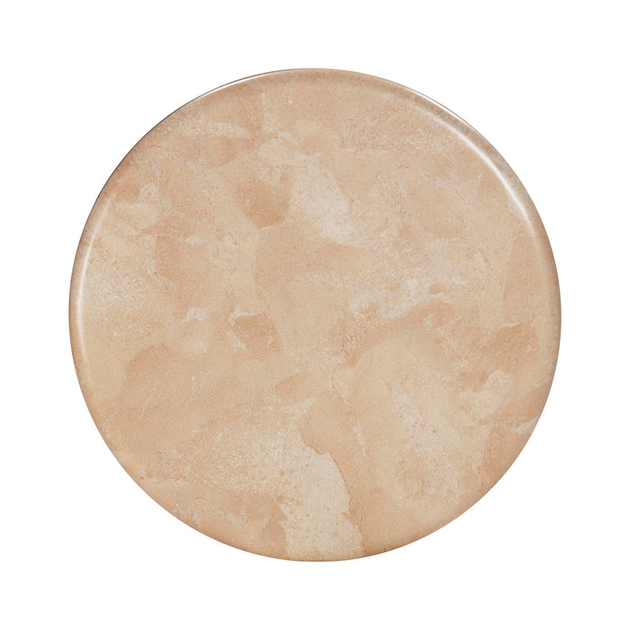 Mire Rose Faux Marble Side Table