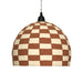 Taurus - Cotton Mache Pendant Lamp - White / Terracotta - DecorGalore4U