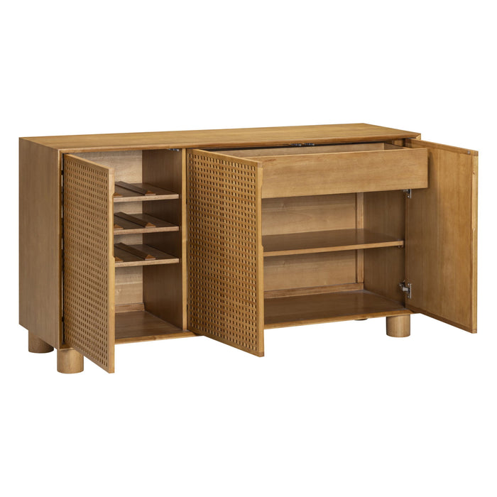 Miles - 3-Door Sideboard - Natural - DecorGalore4U