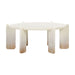 Gloria Cream Oak Coffee Table - DecorGalore4U